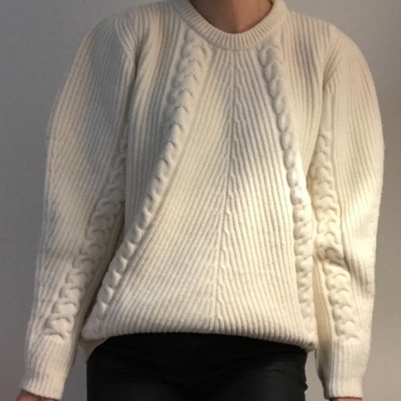 Chloe sweater with puff sleeves XS